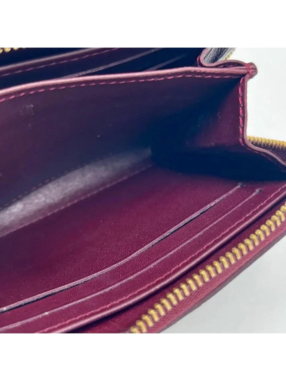 Louis Vuitton Vernis Zippy Coin Purse Rouge Fauvist